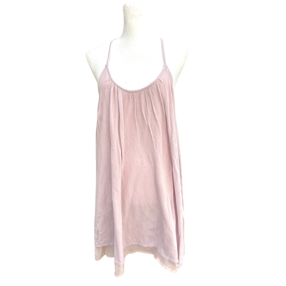 Roxy Prism Pattern 2 Solid Dress Sleeveless Casual Mini Dusty Pink‎ Size S